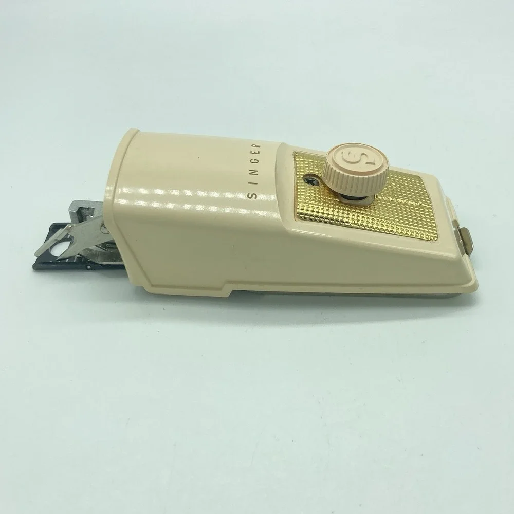 Singer Buttonholer Sewing Machine Attachment 1960 In Green Case Vintage Retro